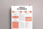 Daily Planner Template, a Stationery Template by MightyDesign (Thumbnail 2 of 8)