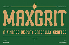 Maxgrit - Bold Vintage Display Font