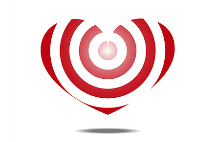 Heart shaped target