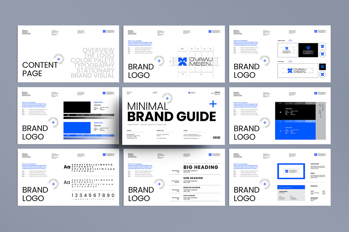 Brand Guideline Presentation Layout, a Presentation Template by MightyDesign (Photo 1 of 7)