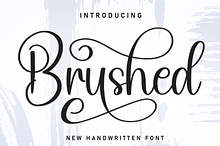 Brushed | Script Font