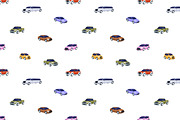 Passenger cars seamless patterns, a Pattern Graphic by Good Studio (Thumbnail 2 of 6)