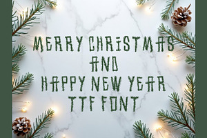 Merry Christmas TTF Font, a Handwritten Font by SketchArtStudio