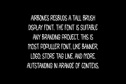 Airbones Resbuds - Tall Font, a Sans Serif Font by Iqsiart Studio (Thumbnail 5 of 6)