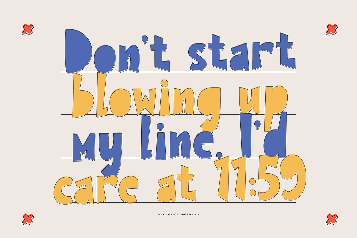 Kritas Imagination | Cutout Handwrit, a Handwritten Font by gracetype_studio (Photo 3 of 12)