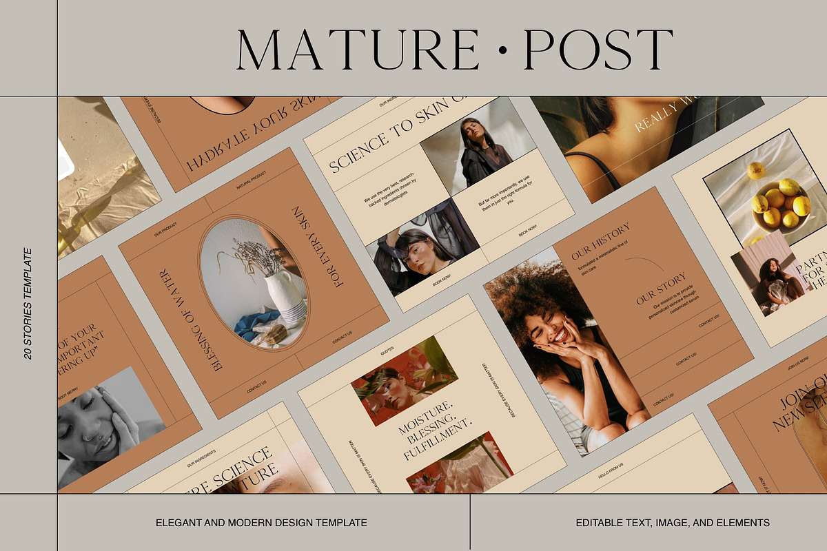 Mature | Instagram Social Media Kit, a Social Media Template by Skolastika Phoebe (Photo 3 of 6)