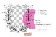 Botanical Wedding Elements, shapes, an Object Graphic by JuDesign (Thumbnail 7 of 14)