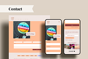 WIX Website Template Colorful Retro, a Wix Template by Warmsoulgallery (Thumbnail 8 of 9)