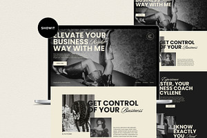 Cyllene Showit Sales Page Template