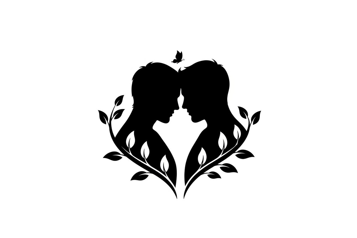 Couple Love in Nature Design, a Graphic by Designer_Momina (Photo 11 of 13)