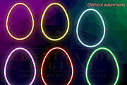 Neon Easter Spring Clipart PNG, a Seasonal Illustration by Lenninator Digital (Thumbnail 3 of 7)