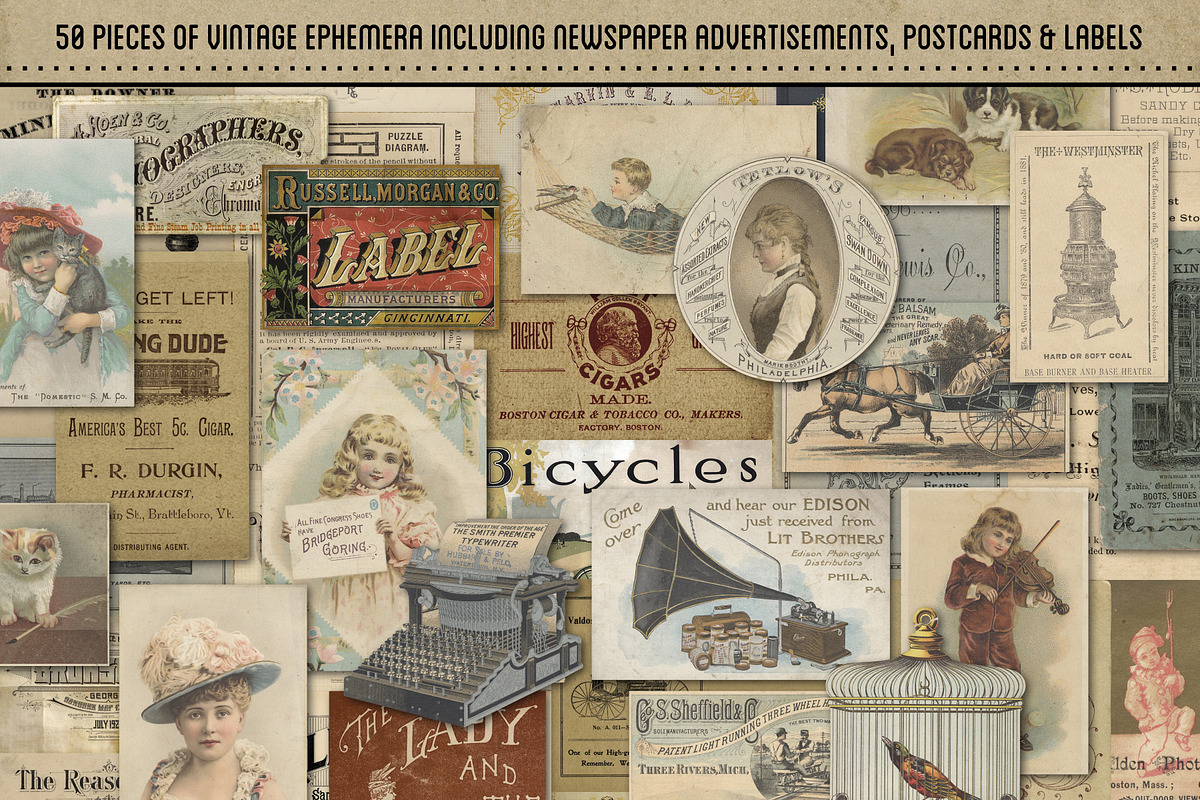 Vintage Ephemera, an Object Graphic by Lucky Girl Creative (Photo 2 of 4)