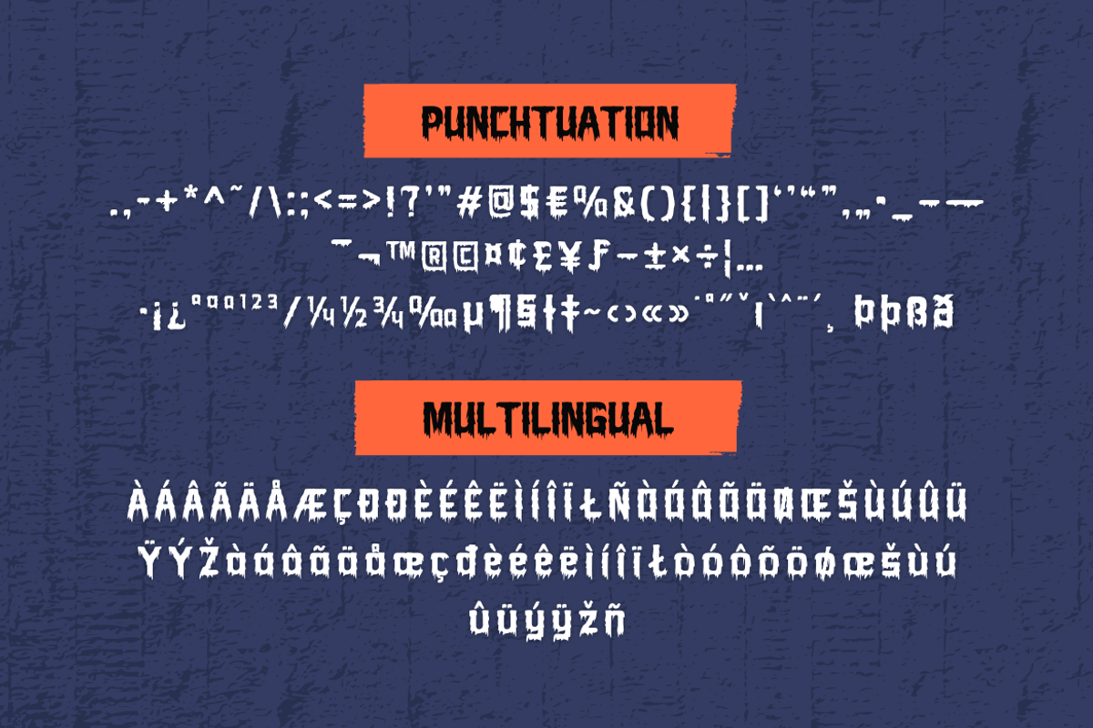 Bhoory, a Font by twinstd (Photo 11 of 12)