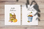 Watercolor harvest collection, a Decorative Illustration by Natalia Fedorova (Thumbnail 8 of 9)