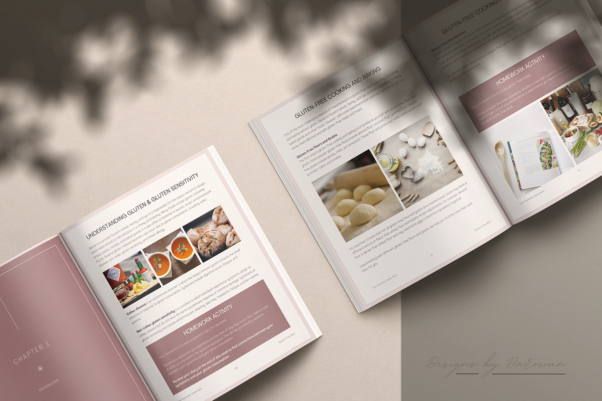 Gluten-Free Beginners eBook | Canva, a Magazine Template by Designs by Darowan (Photo 7 of 10)