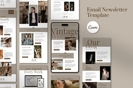 CANVA Email Newsletter Template, an Email Template by Anniearts