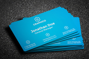 Simple Business Card 10 Colors