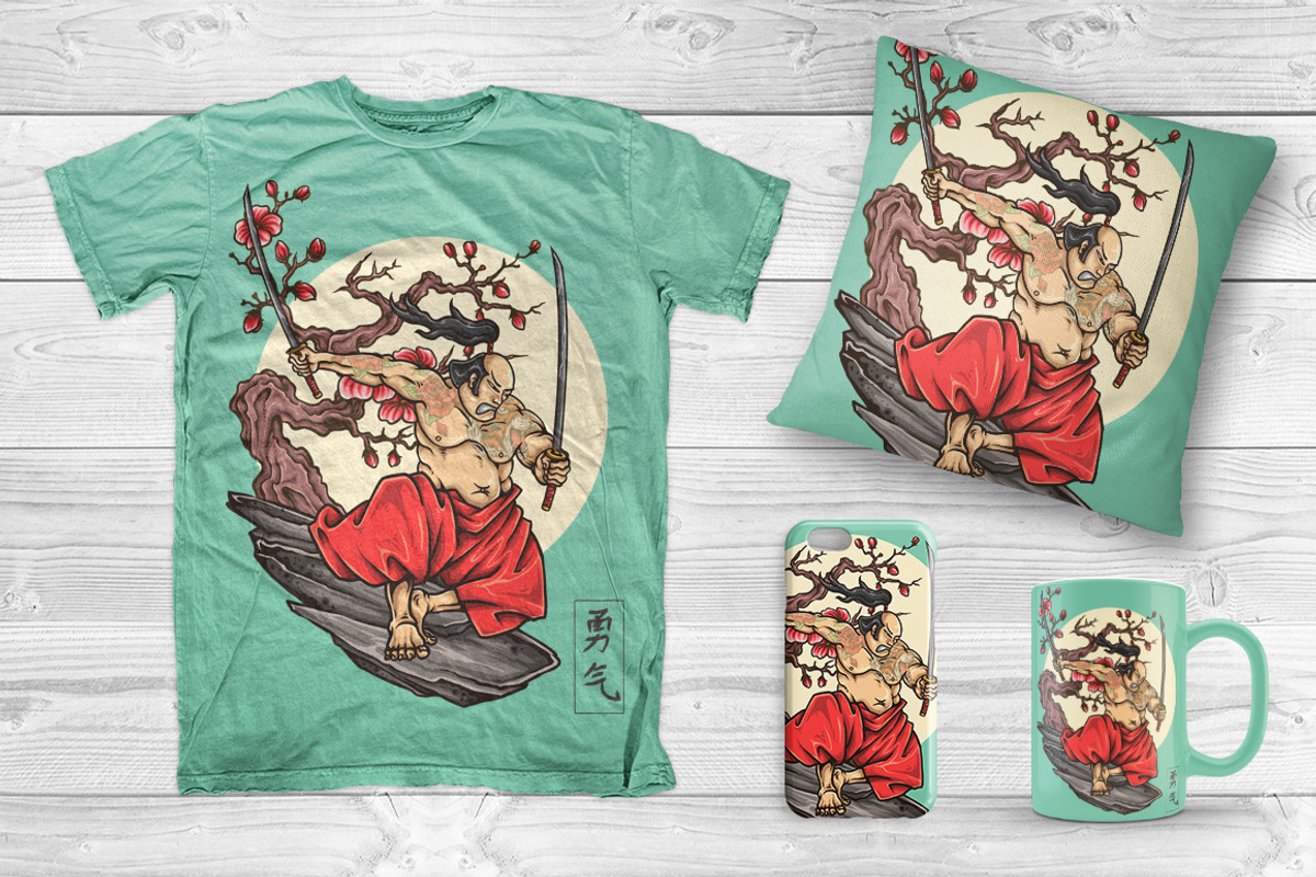 Samurai Hero, a Person Illustration by TSV Art Collective (Photo 2 of 3)