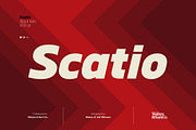 Scatio | Sans Serif Family, a Sans Serif Font by Wahyu & Sani Co. (Thumbnail 1 of 10)