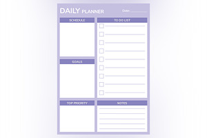 Daily Planner Sheet Design -24