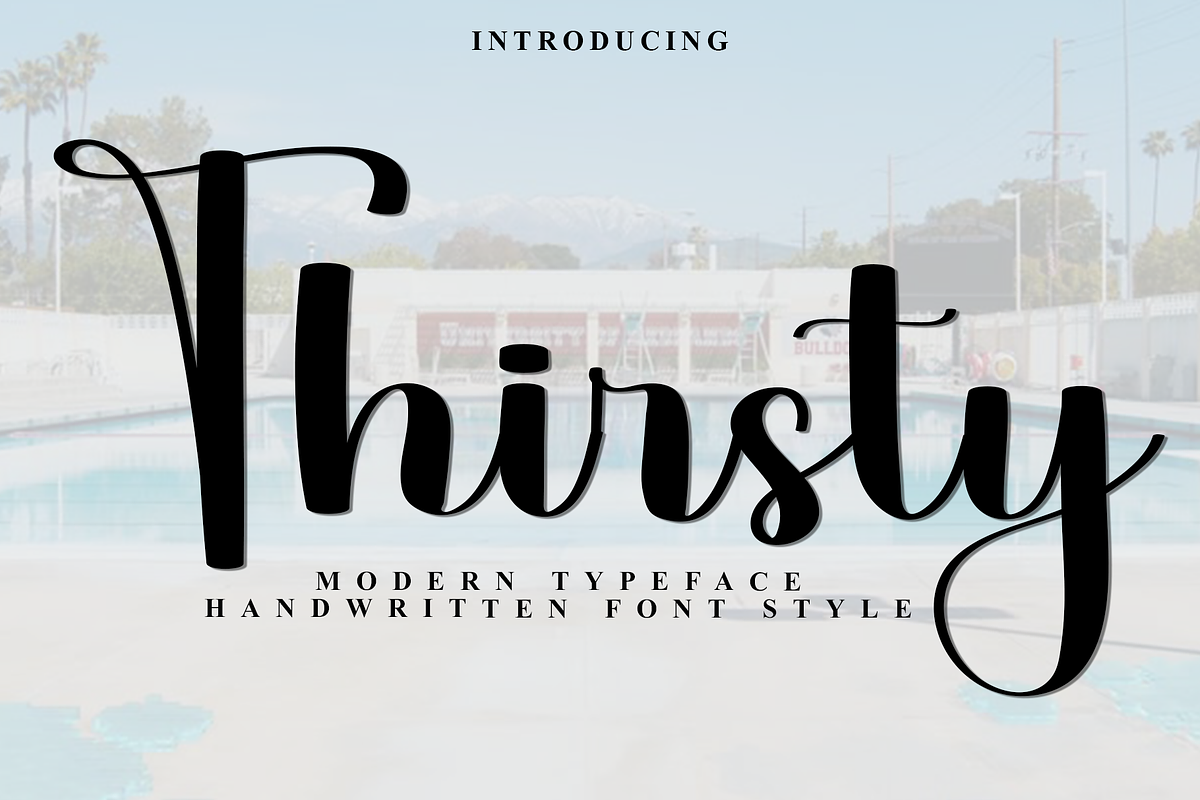 Thirsty, a Handwritten Font by FreshTypeINK (Photo 1 of 8)