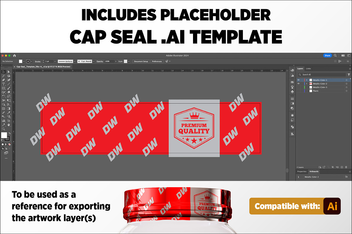 2lb Whey Protein Jar Mockup A3-Pro, a Packaging Mockup by Design Warlord (Photo 8 of 16)