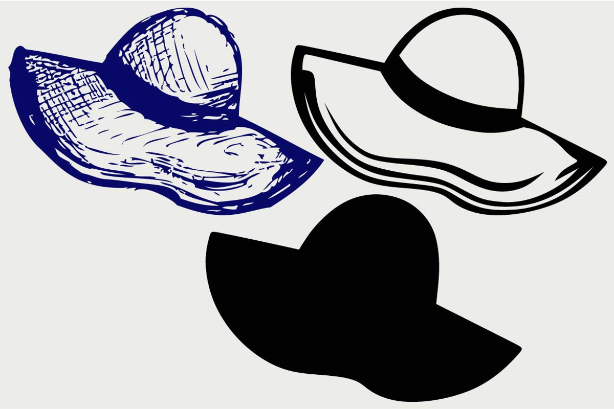 Women's Hat SVG, an Icon by LineworkStock