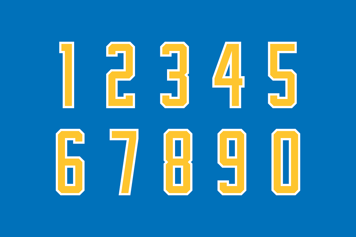 Contender Numeral Set preview 2
