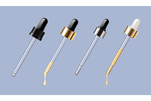 Cosmetic pipette. Realistic dropper, an Object Illustration by Stock-Smart-Start