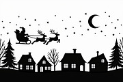 Christmas Sky Vector Collection, an Illustration by jahid234 (Thumbnail 11 of 20)