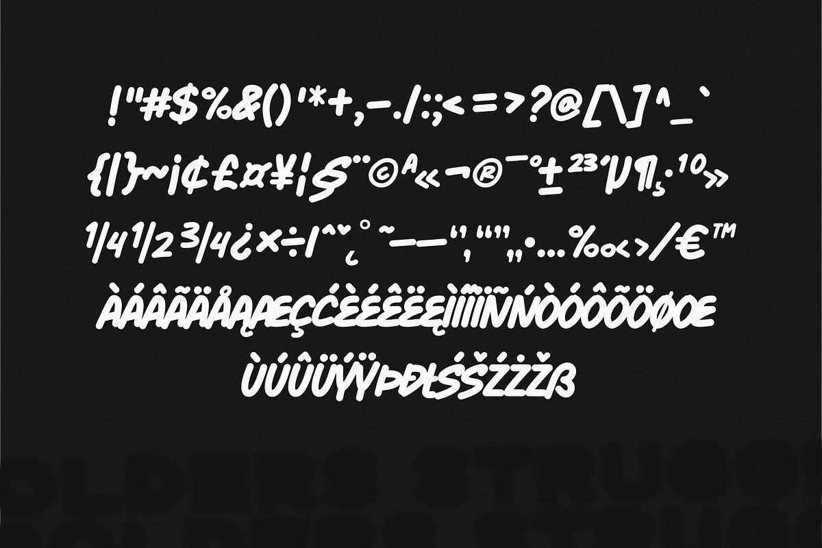Bolders Struggle, a Handwritten Font by Yktypstd (Photo 6 of 8)