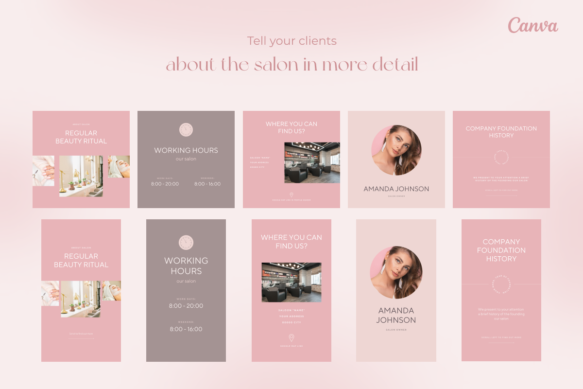 Beauty & coaching Instagram template, a Social Media Template by Make It Yours Lab. (Photo 4 of 20)