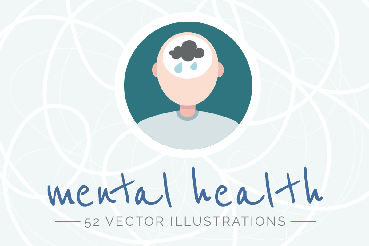 Mental health illustrations, a Healthcare Illustration by Little Bean (Photo 1 of 7)