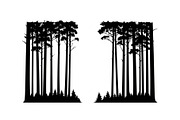 Forest Frame Silhouette SVG Bundle, an Illustration by jahid234 (Thumbnail 33 of 51)