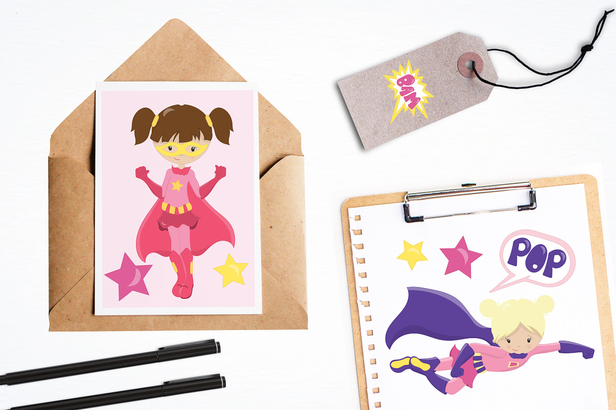 Super Hero illustration pack, an Illustration by PrettyBundles (Photo 4 of 5)