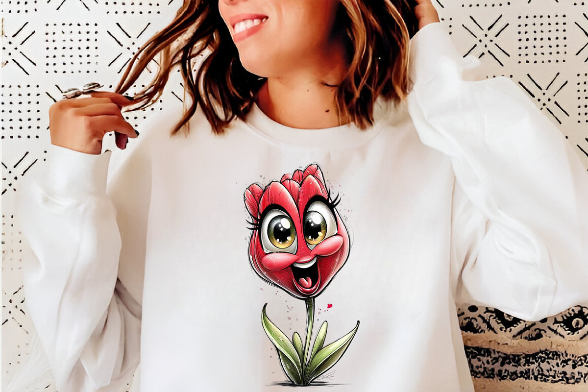 Funny Cartoon Flowers Clipart, an Illustration by SinaCreation (Photo 8 of 9)