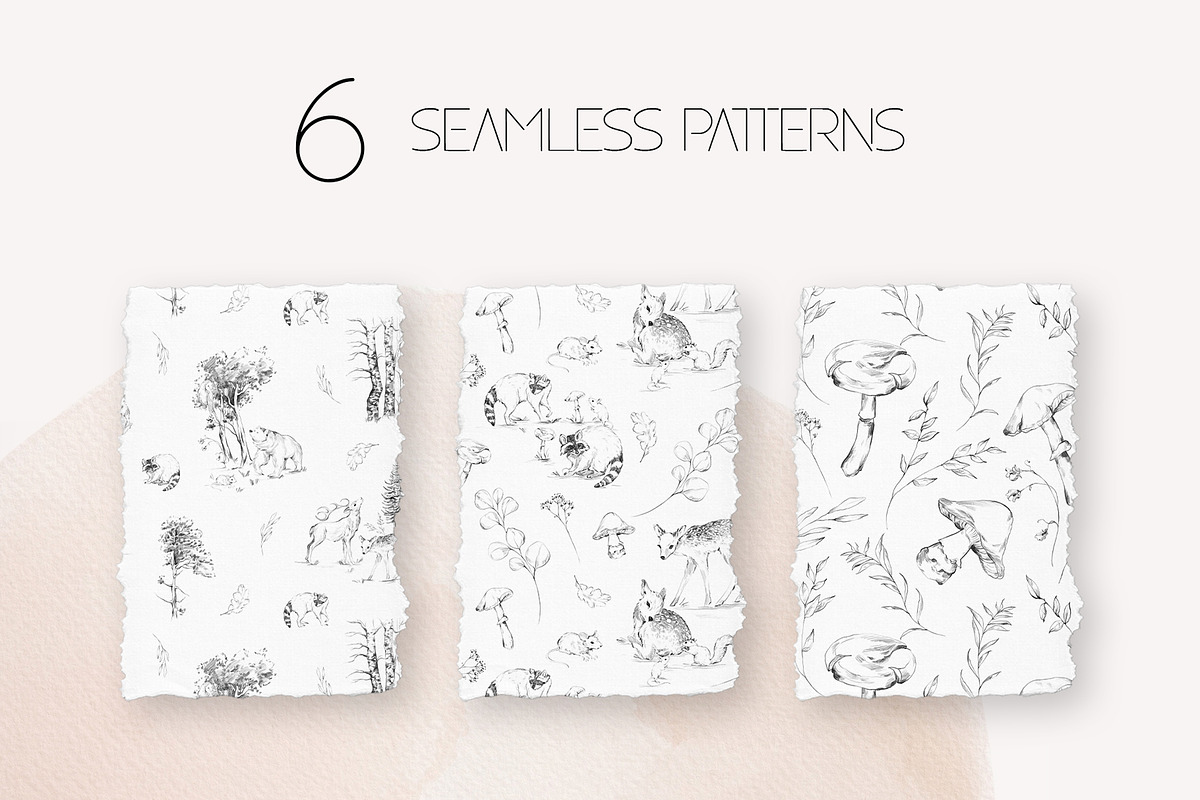 Charming forest - BUNDLE 4 in 1, a Decorative Illustration by Yuliia Lashevska (Photo 26 of 26)