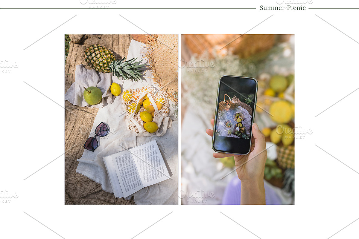Summer Picnic | 24 Styled Photos, a Person Photo by Nina Stock Photos (Photo 10 of 12)