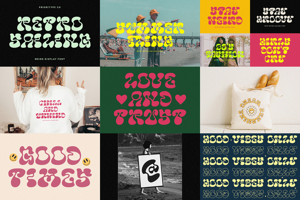 Unique And Fun Display Font Bundle, a Font by Prioritype Co