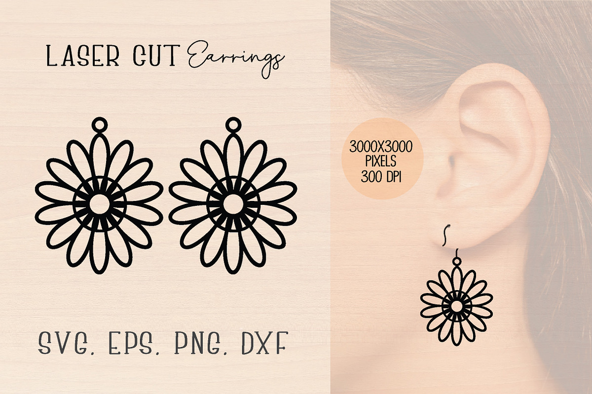 Custom Earrings Laser Cut SVG Bundle, an Object Graphic by jannatulpakhi (Photo 2 of 6)