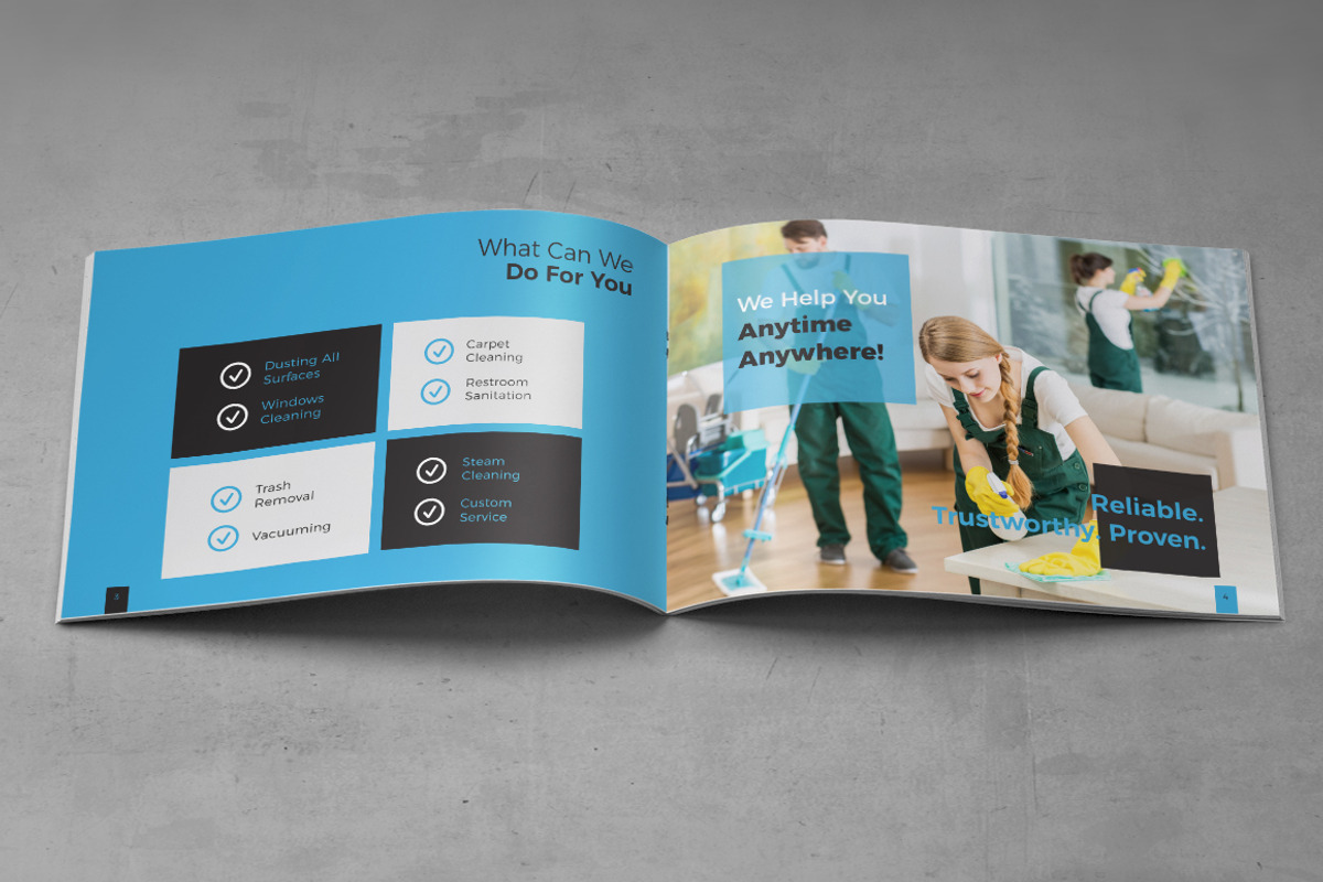 Cleaning Service Company Brochure A5, a Brochure Template by Rahardi Creative (Photo 5 of 9)