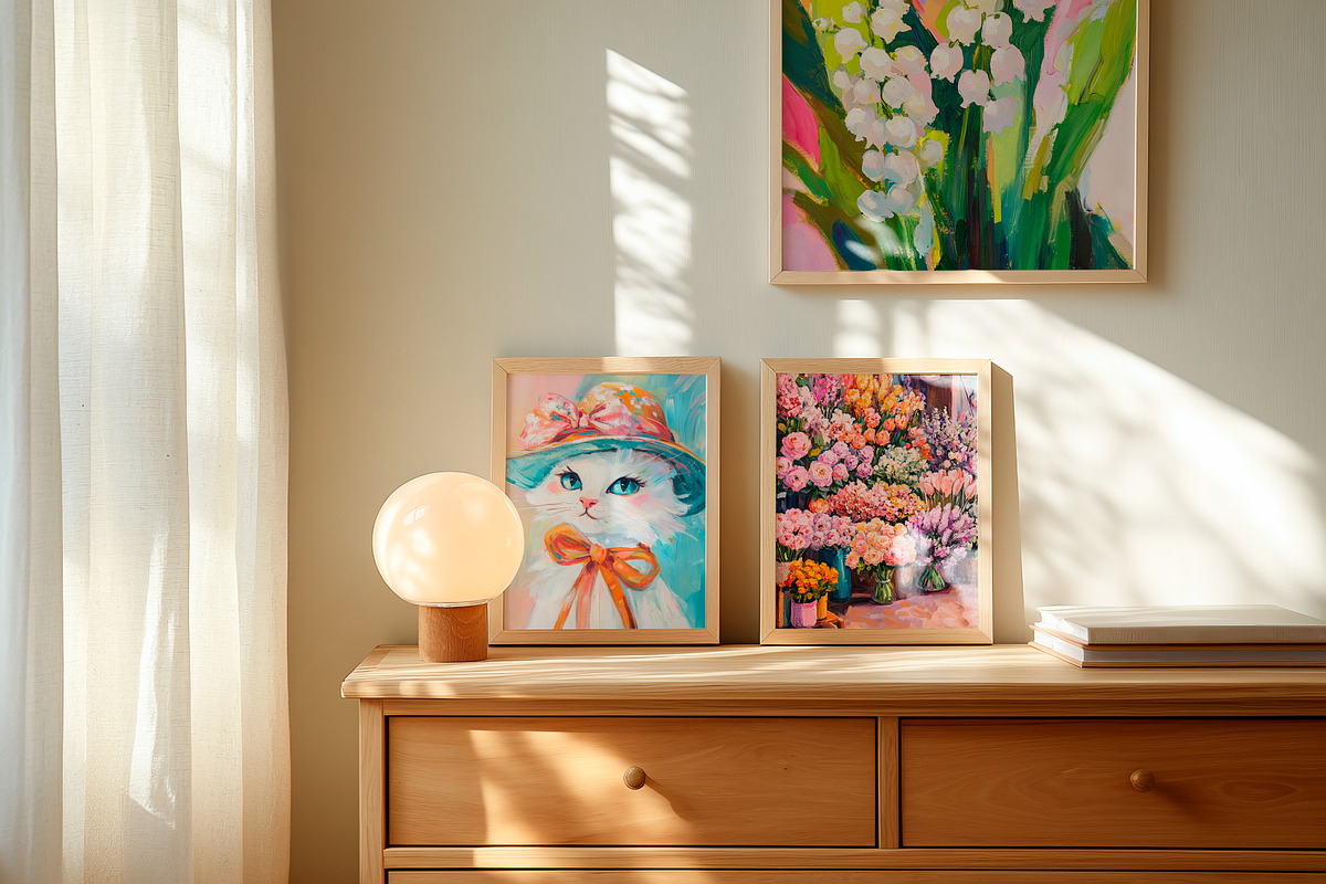127 Spring Modern Prints Gallery, a Wallpaper Graphic by Feelsoul (Photo 5 of 13)