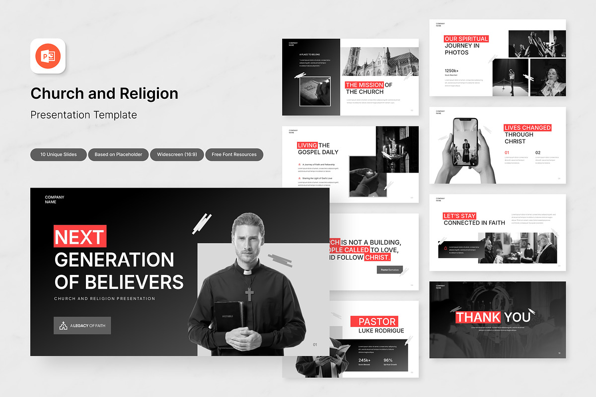 Church and Religion Presentation PPT, a Presentation Template by Antstheme (Photo 1 of 2)