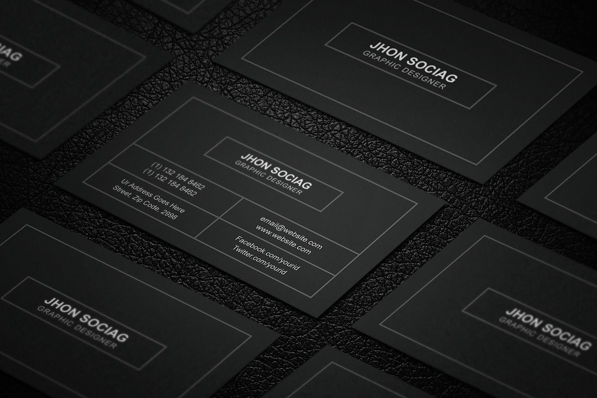 Simple Individual Business Cards, a Business Card Template by Galaxiya (Photo 4 of 8)