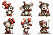 Whimsical Birthday Teddy Bear Clipar, an Illustration by Craft Nest (Thumbnail 3 of 11)