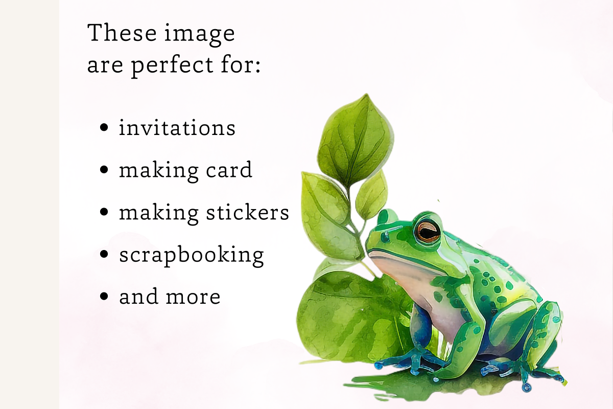 Watercolour Cute Frogs, an Animal Illustration by TimCanvaTemplate (Photo 4 of 4)