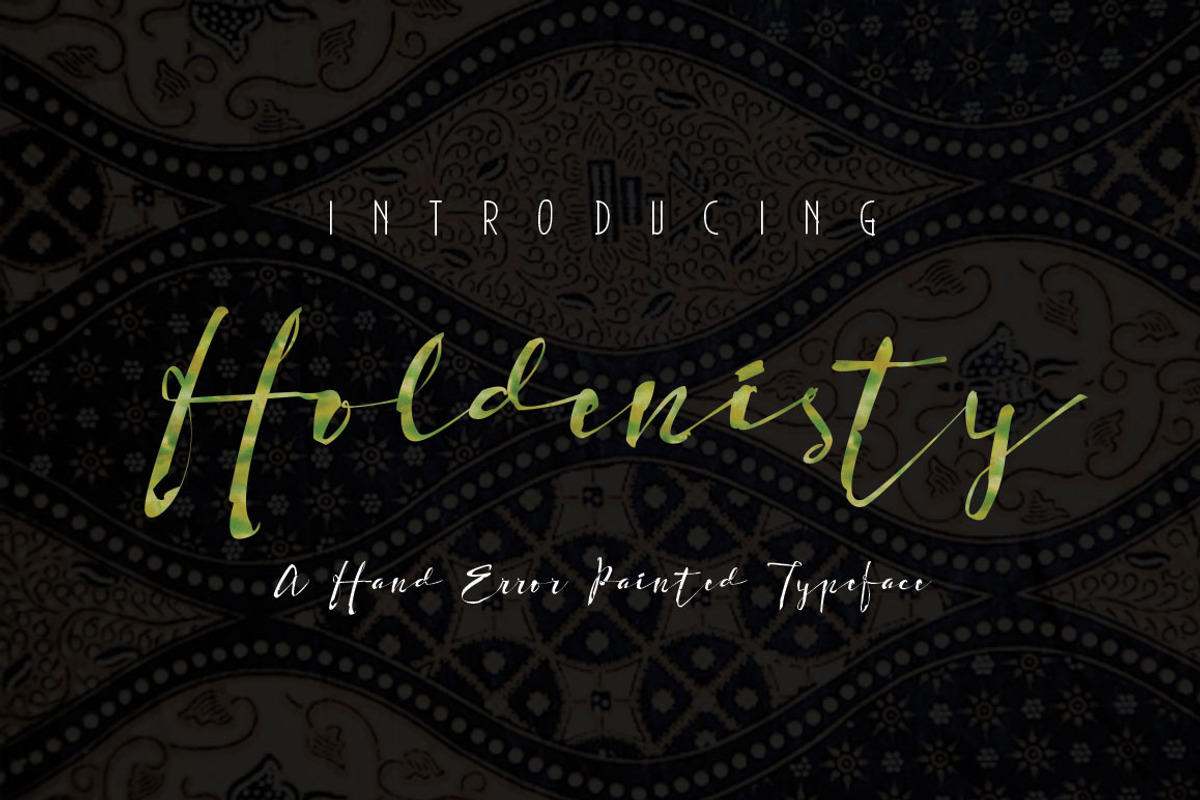 Holdenisty Typeface