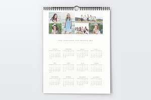 12x18 Wall Calendar Template PSD