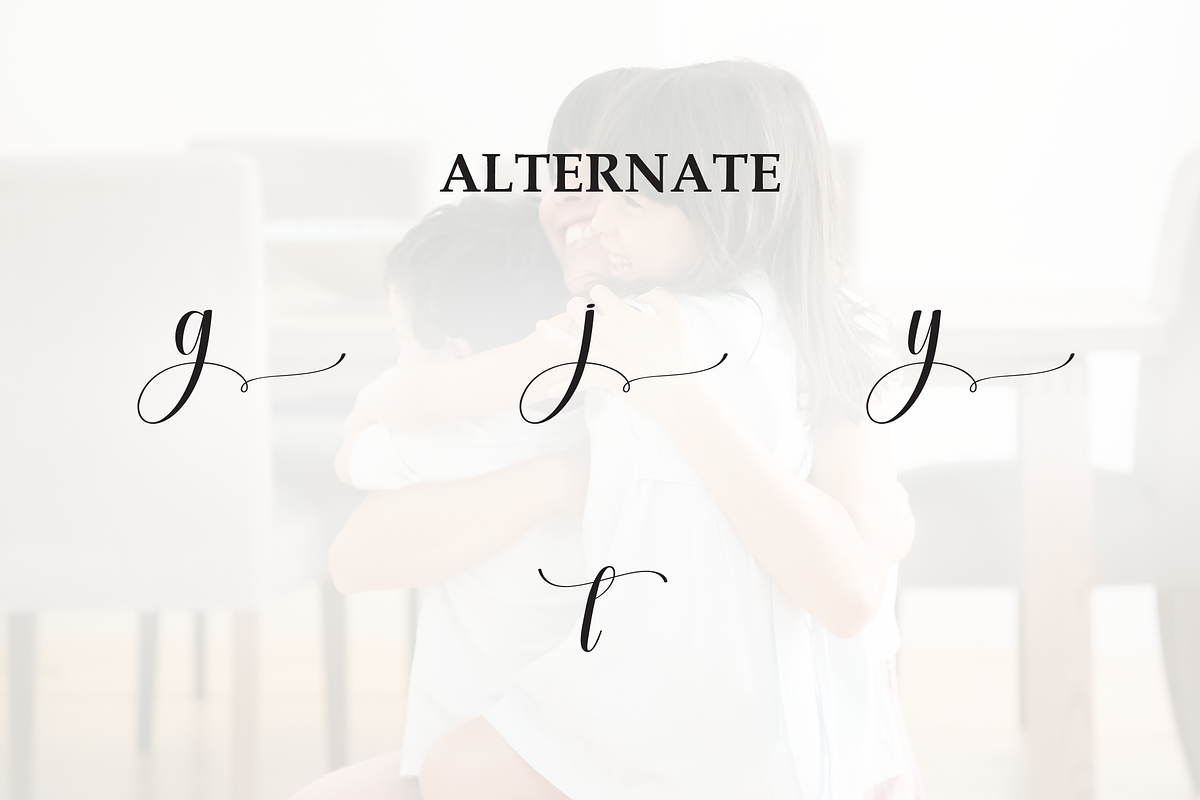 Hugtime | Script Font, a Handwritten Font by Scratchones (Photo 8 of 9)