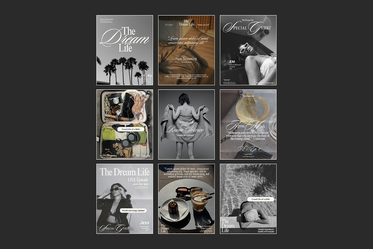 Podcast Instagram Template, a Templates & Theme by BYOTstudios (Photo 1 of 11)